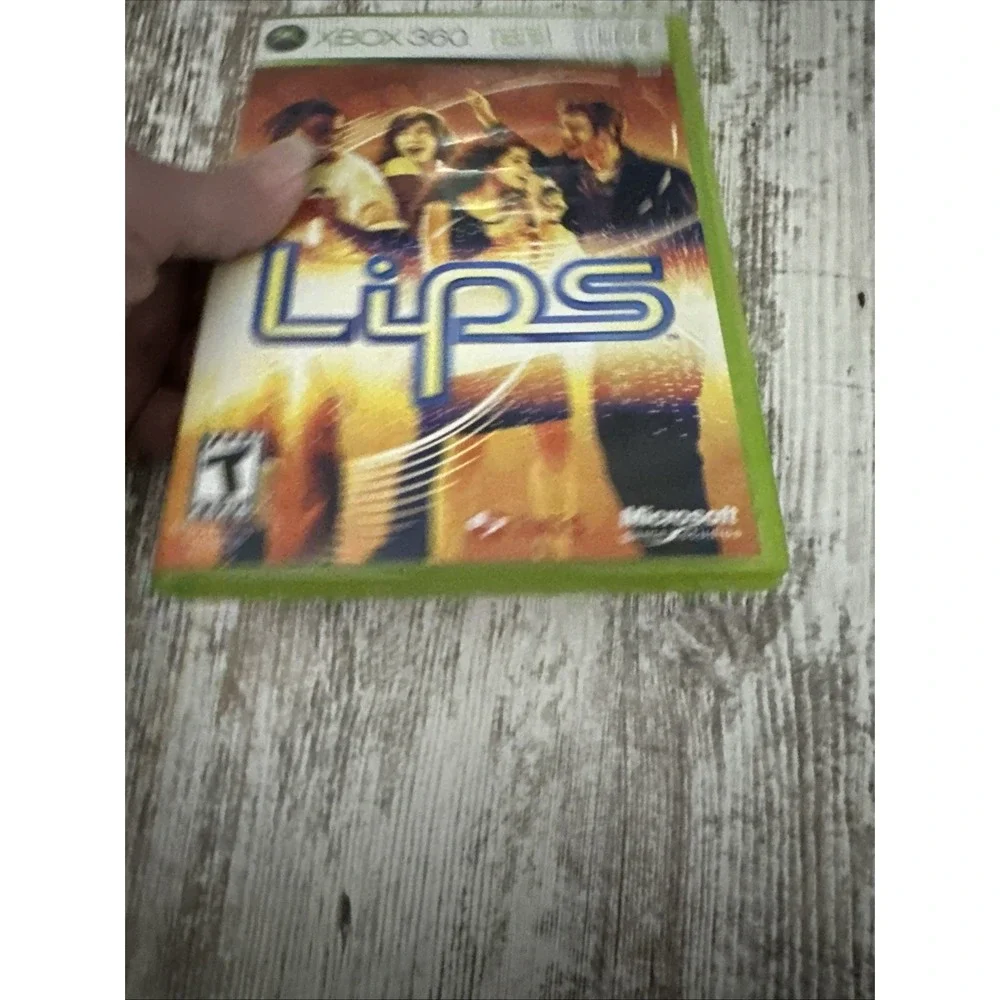Lips (Xbox 360,‎ 2008) + Manual and Song Card Xbox Live Used